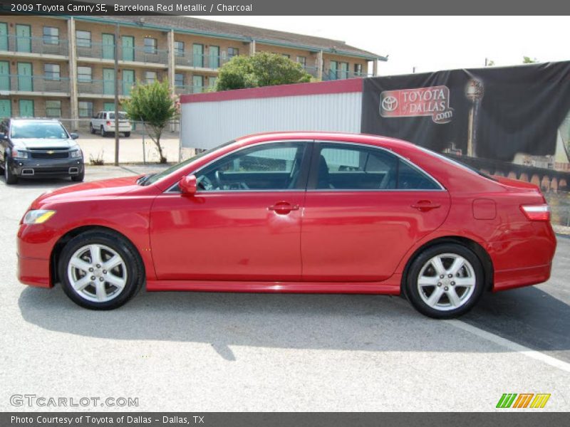 Barcelona Red Metallic / Charcoal 2009 Toyota Camry SE