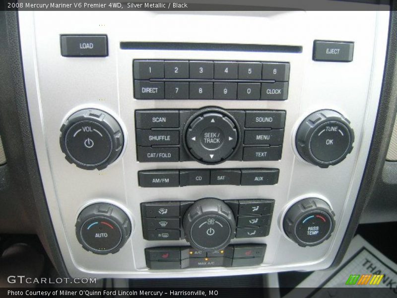 Silver Metallic / Black 2008 Mercury Mariner V6 Premier 4WD