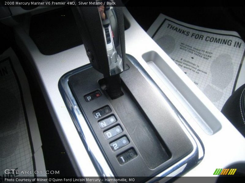 Silver Metallic / Black 2008 Mercury Mariner V6 Premier 4WD