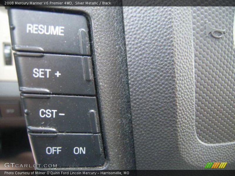 Silver Metallic / Black 2008 Mercury Mariner V6 Premier 4WD