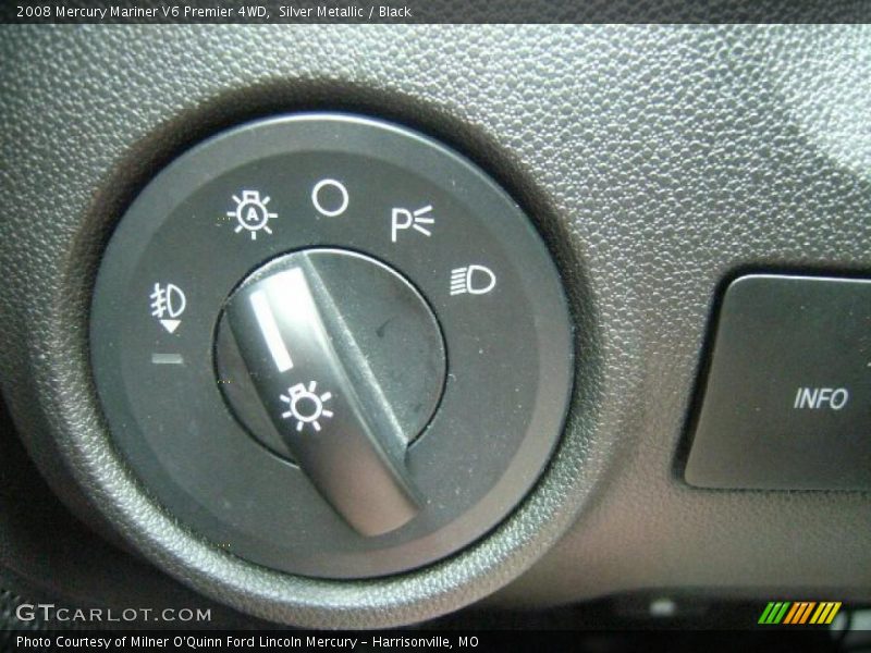 Silver Metallic / Black 2008 Mercury Mariner V6 Premier 4WD