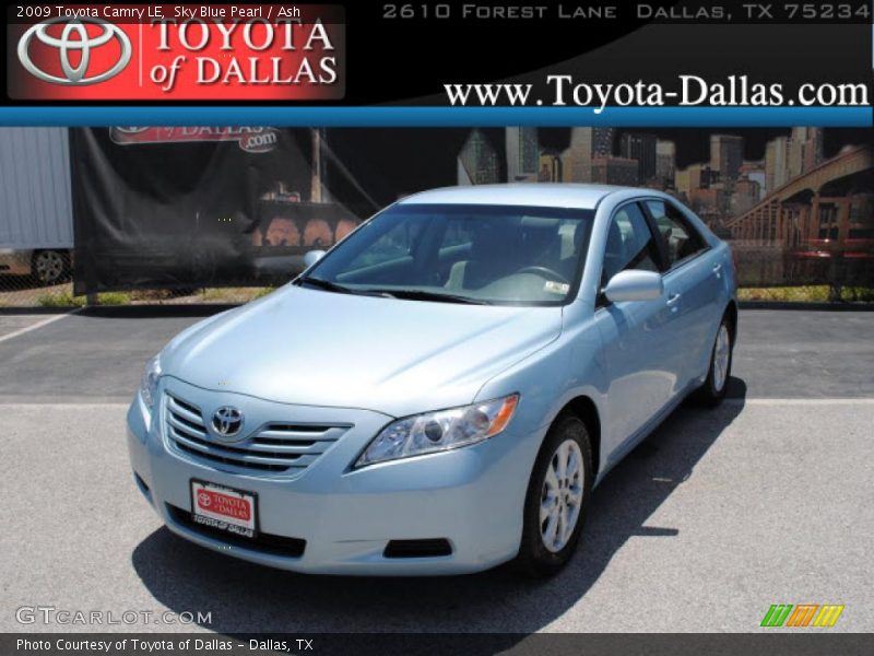 Sky Blue Pearl / Ash 2009 Toyota Camry LE