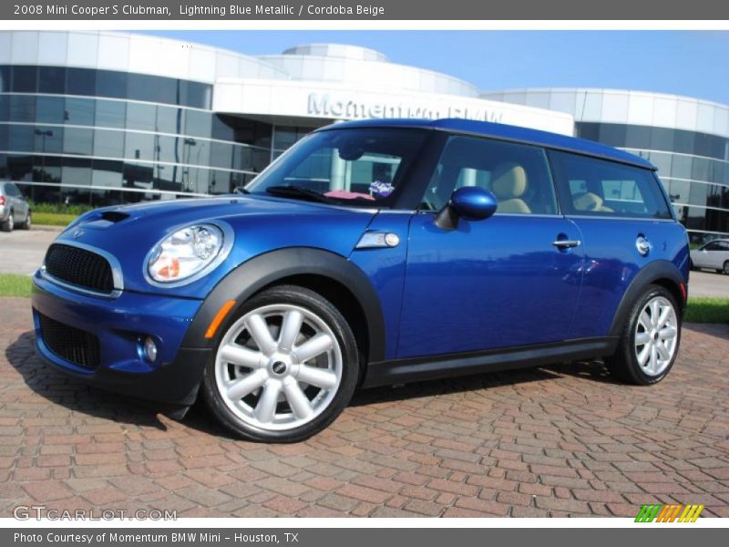 Lightning Blue Metallic / Cordoba Beige 2008 Mini Cooper S Clubman