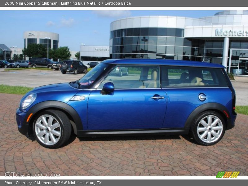 Lightning Blue Metallic / Cordoba Beige 2008 Mini Cooper S Clubman