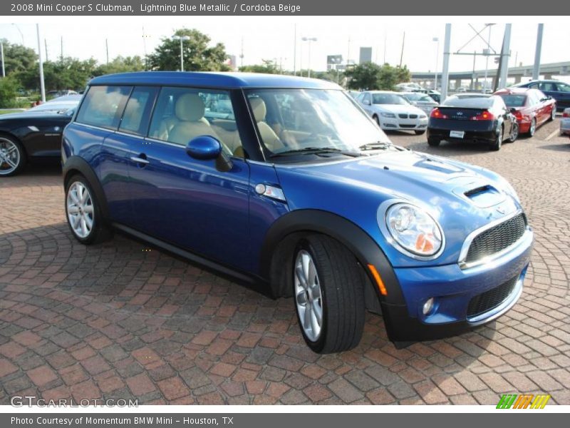 Lightning Blue Metallic / Cordoba Beige 2008 Mini Cooper S Clubman