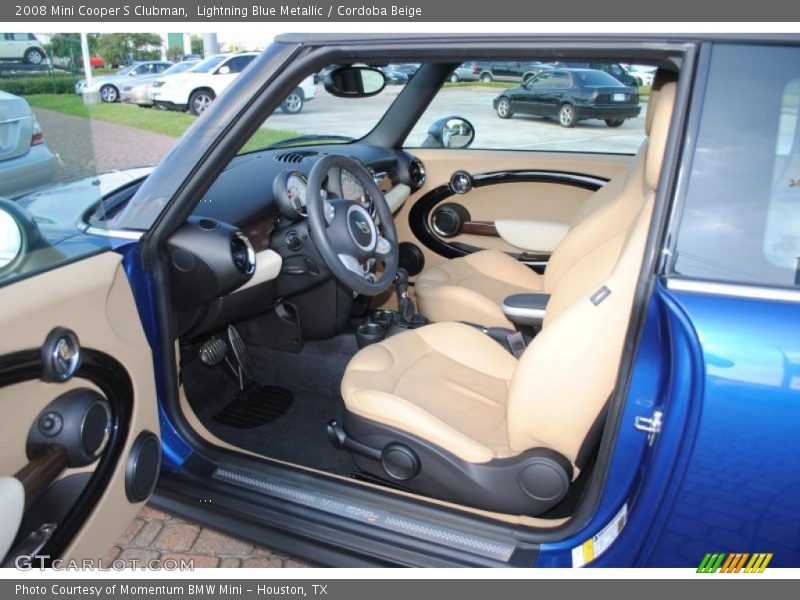 Lightning Blue Metallic / Cordoba Beige 2008 Mini Cooper S Clubman