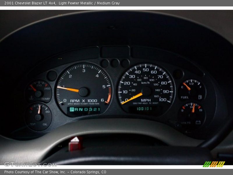 Light Pewter Metallic / Medium Gray 2001 Chevrolet Blazer LT 4x4