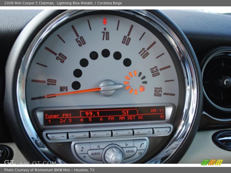 Lightning Blue Metallic / Cordoba Beige 2008 Mini Cooper S Clubman