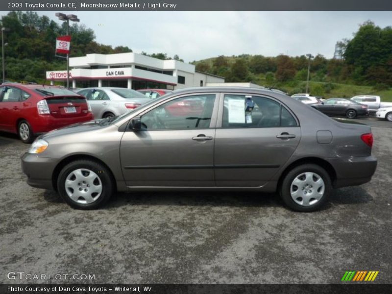 Moonshadow Metallic / Light Gray 2003 Toyota Corolla CE