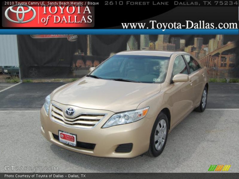 Sandy Beach Metallic / Bisque 2010 Toyota Camry LE