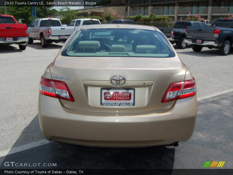 Sandy Beach Metallic / Bisque 2010 Toyota Camry LE