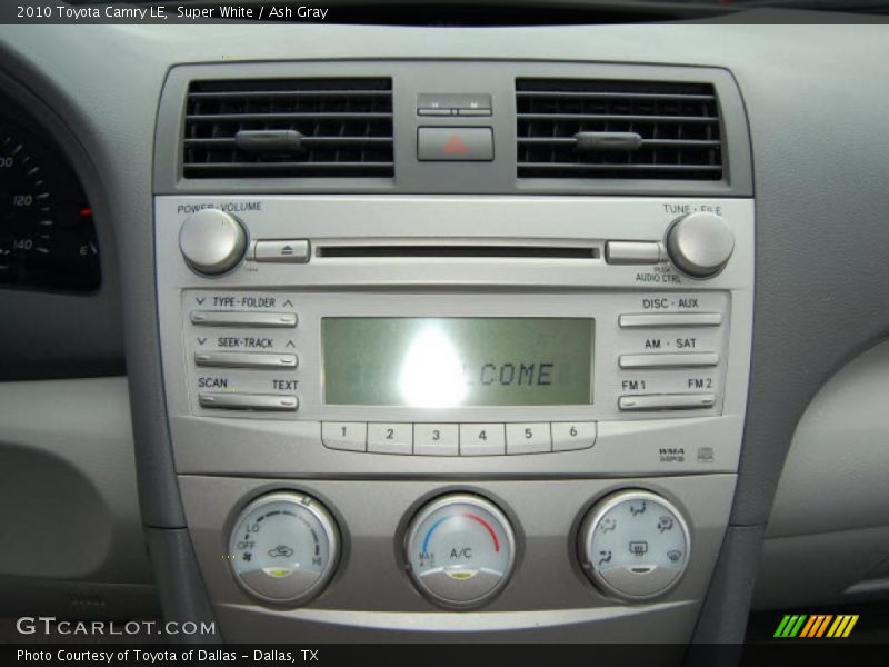Super White / Ash Gray 2010 Toyota Camry LE