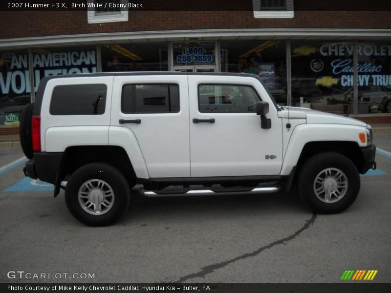 Birch White / Ebony Black 2007 Hummer H3 X