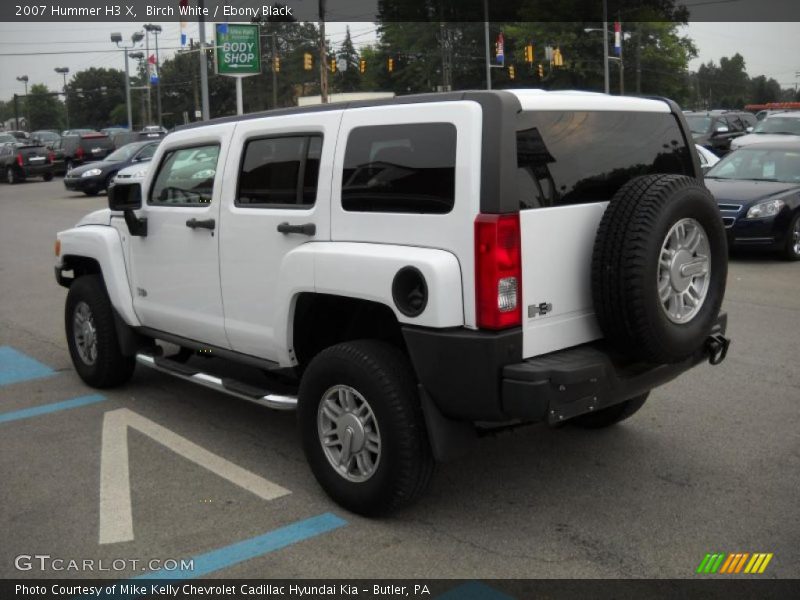 Birch White / Ebony Black 2007 Hummer H3 X
