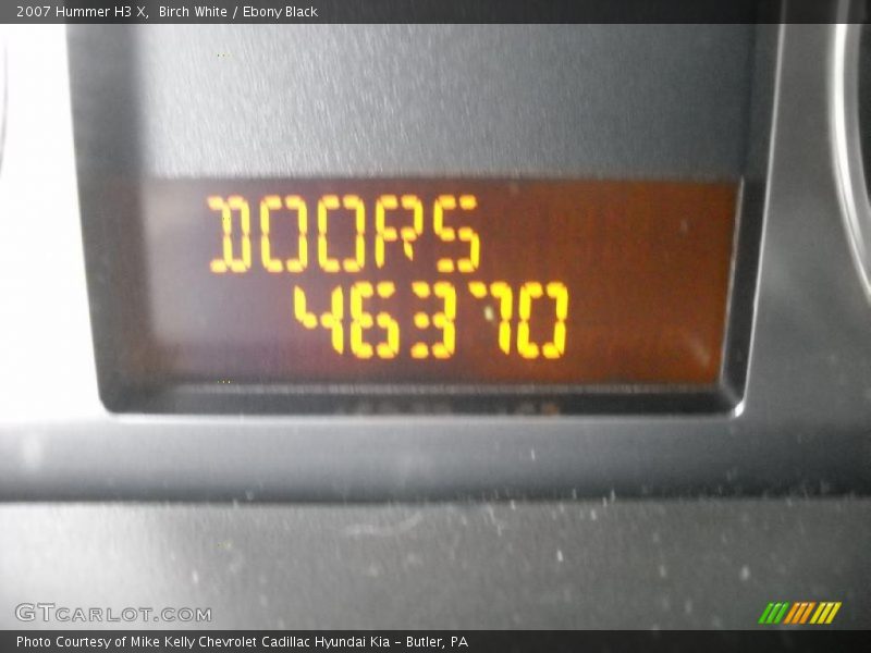 Birch White / Ebony Black 2007 Hummer H3 X
