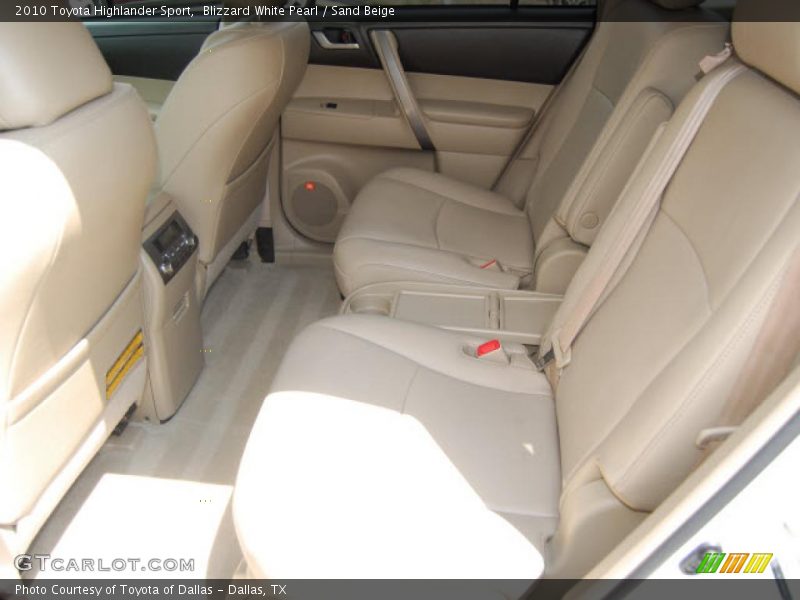 Blizzard White Pearl / Sand Beige 2010 Toyota Highlander Sport