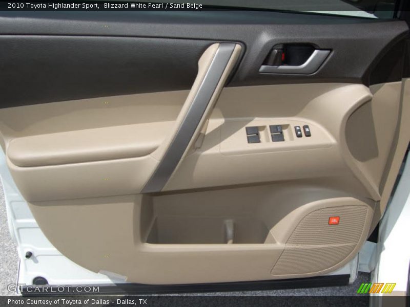 Blizzard White Pearl / Sand Beige 2010 Toyota Highlander Sport