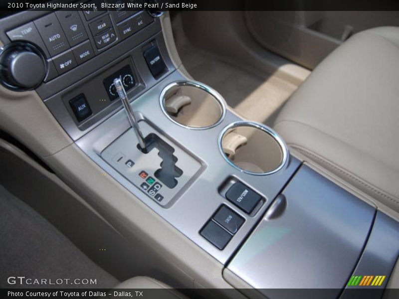 Blizzard White Pearl / Sand Beige 2010 Toyota Highlander Sport