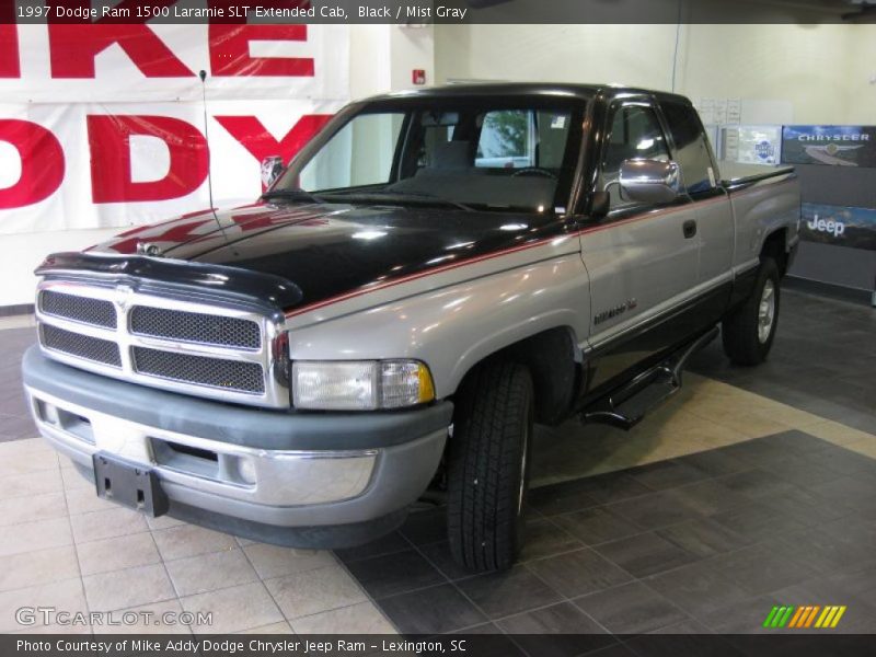 Black / Mist Gray 1997 Dodge Ram 1500 Laramie SLT Extended Cab