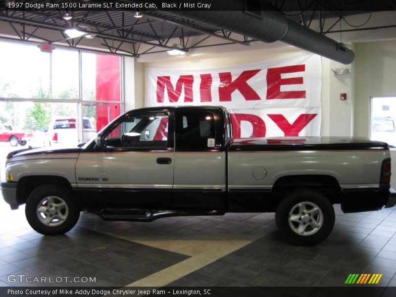 Black / Mist Gray 1997 Dodge Ram 1500 Laramie SLT Extended Cab