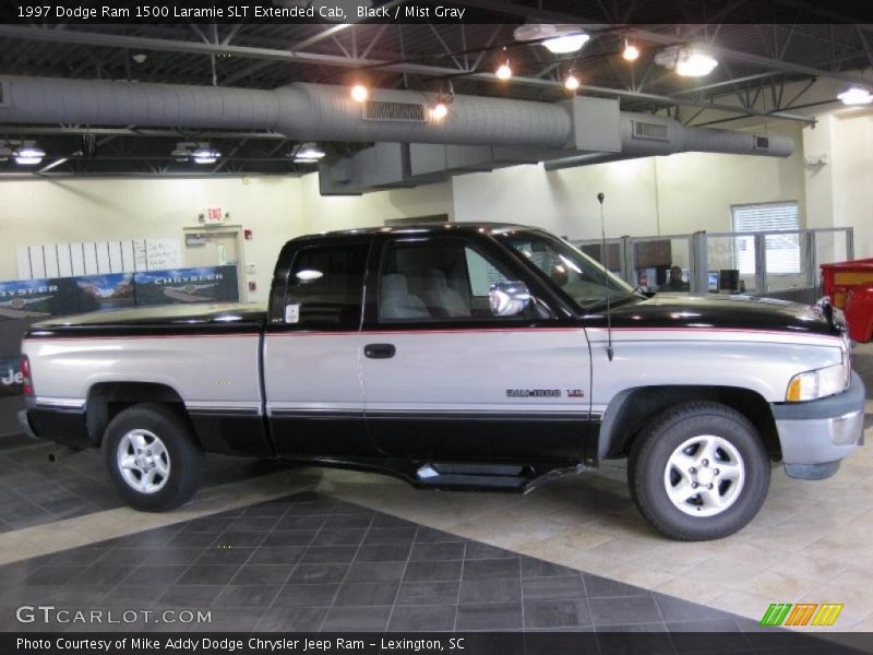 Black / Mist Gray 1997 Dodge Ram 1500 Laramie SLT Extended Cab