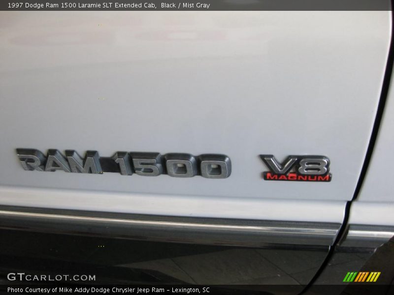 Black / Mist Gray 1997 Dodge Ram 1500 Laramie SLT Extended Cab