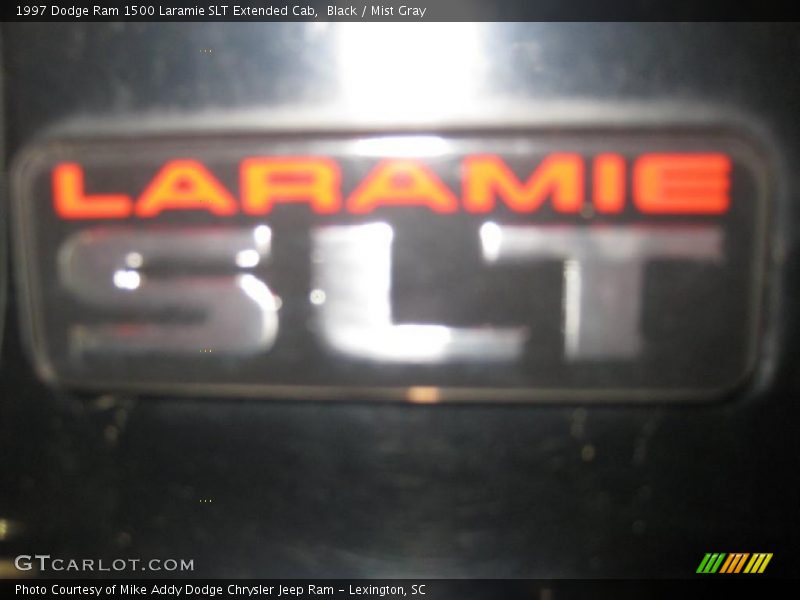 Black / Mist Gray 1997 Dodge Ram 1500 Laramie SLT Extended Cab