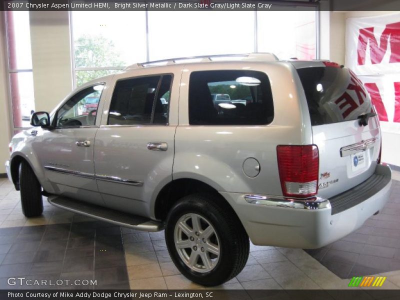 Bright Silver Metallic / Dark Slate Gray/Light Slate Gray 2007 Chrysler Aspen Limited HEMI
