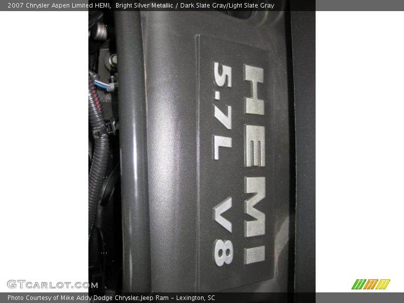 Bright Silver Metallic / Dark Slate Gray/Light Slate Gray 2007 Chrysler Aspen Limited HEMI