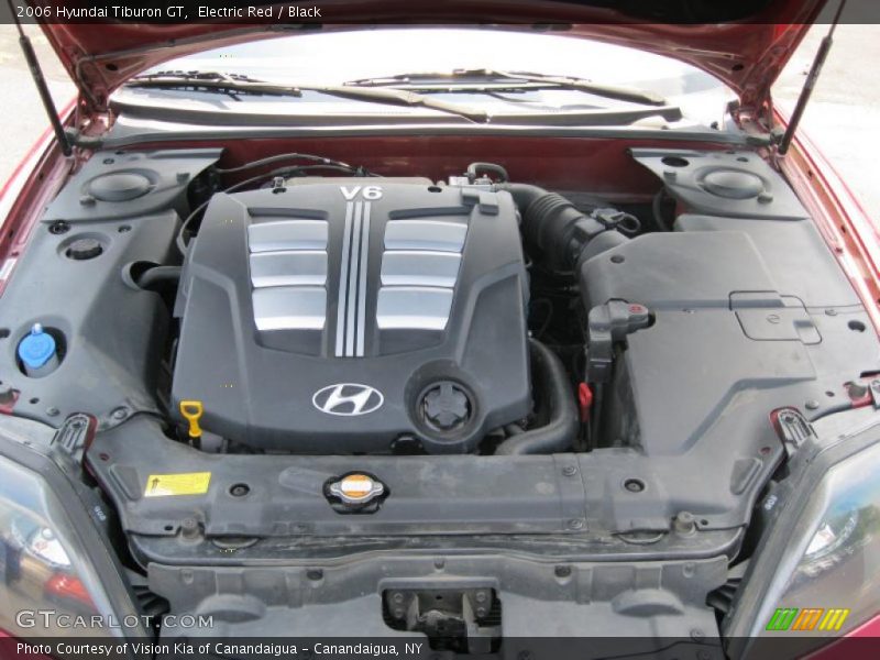 Electric Red / Black 2006 Hyundai Tiburon GT