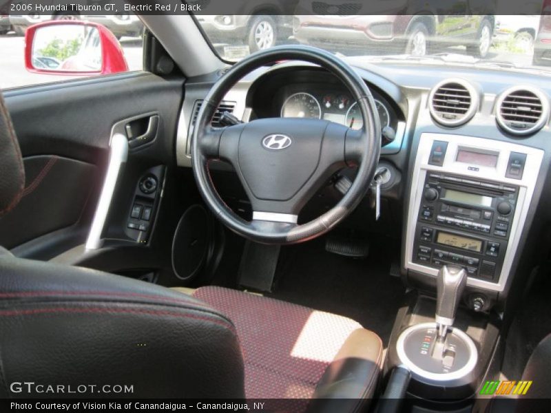 Electric Red / Black 2006 Hyundai Tiburon GT