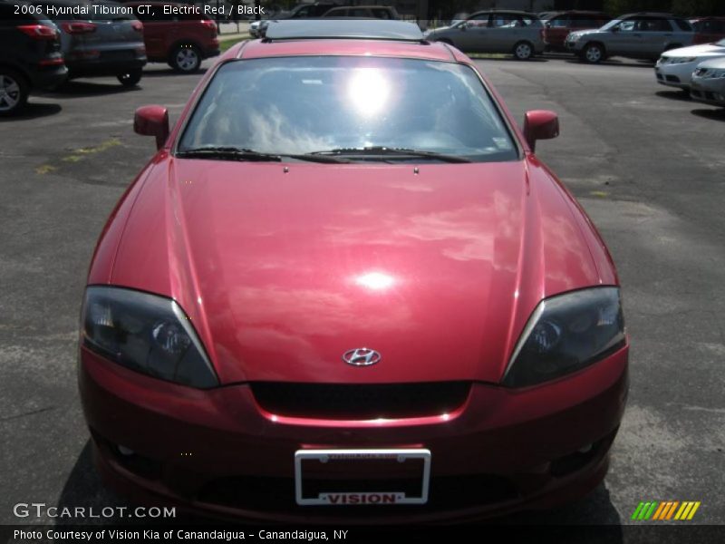 Electric Red / Black 2006 Hyundai Tiburon GT