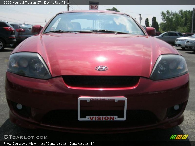 Electric Red / Black 2006 Hyundai Tiburon GT