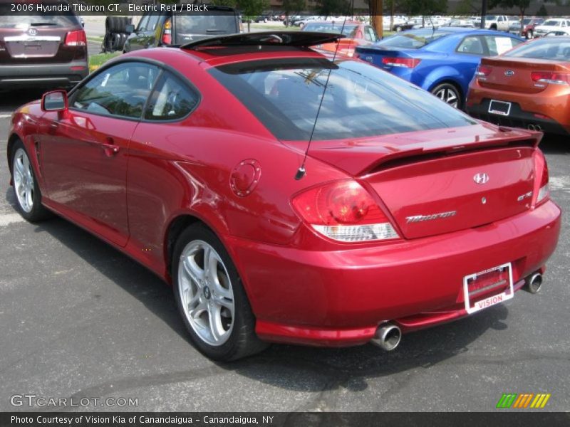 Electric Red / Black 2006 Hyundai Tiburon GT