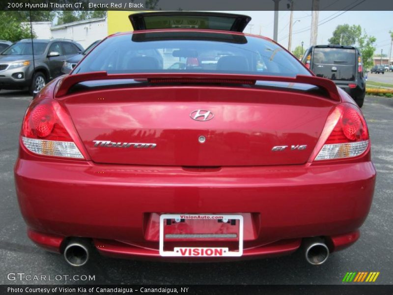 Electric Red / Black 2006 Hyundai Tiburon GT