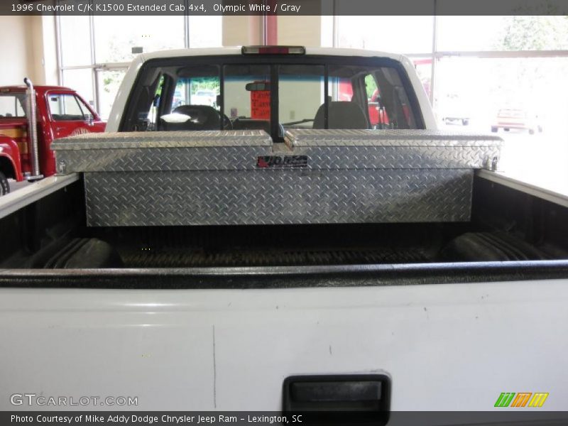 Olympic White / Gray 1996 Chevrolet C/K K1500 Extended Cab 4x4