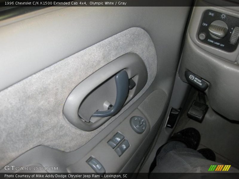 Olympic White / Gray 1996 Chevrolet C/K K1500 Extended Cab 4x4