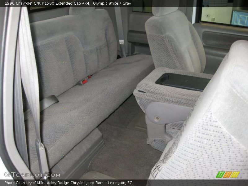 Olympic White / Gray 1996 Chevrolet C/K K1500 Extended Cab 4x4