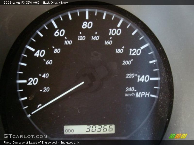 Black Onyx / Ivory 2008 Lexus RX 350 AWD