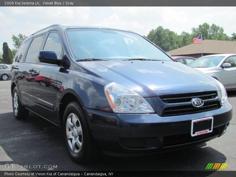 Velvet Blue / Gray 2009 Kia Sedona LX