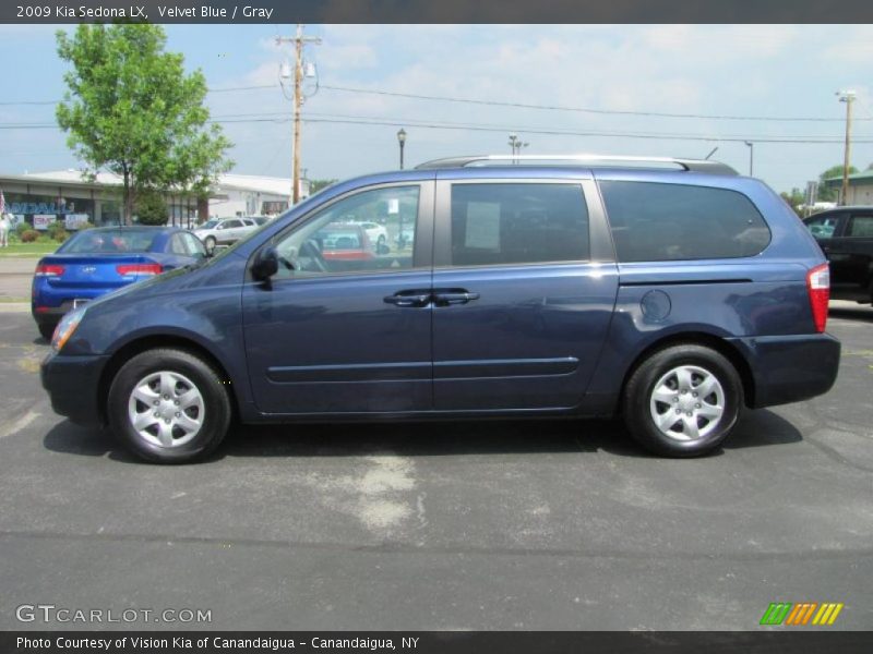 Velvet Blue / Gray 2009 Kia Sedona LX