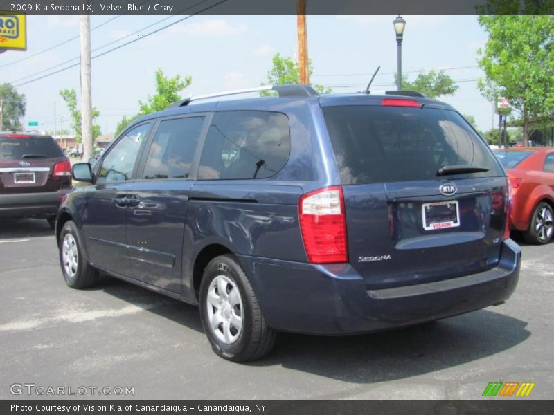 Velvet Blue / Gray 2009 Kia Sedona LX