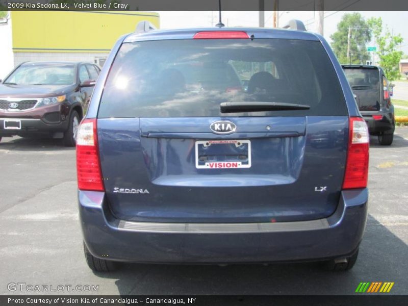Velvet Blue / Gray 2009 Kia Sedona LX