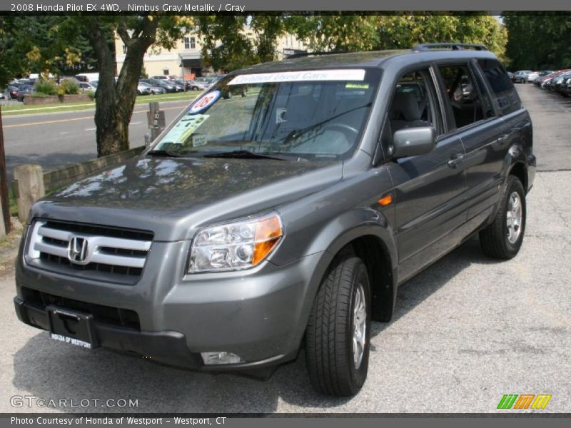 Nimbus Gray Metallic / Gray 2008 Honda Pilot EX 4WD