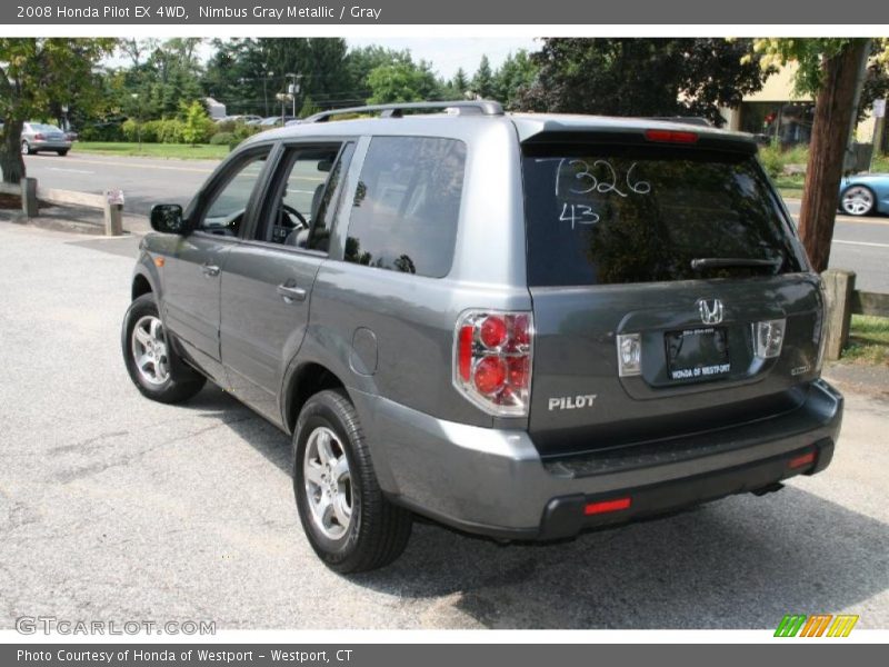 Nimbus Gray Metallic / Gray 2008 Honda Pilot EX 4WD
