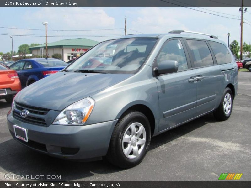 Olive Gray / Gray 2009 Kia Sedona LX