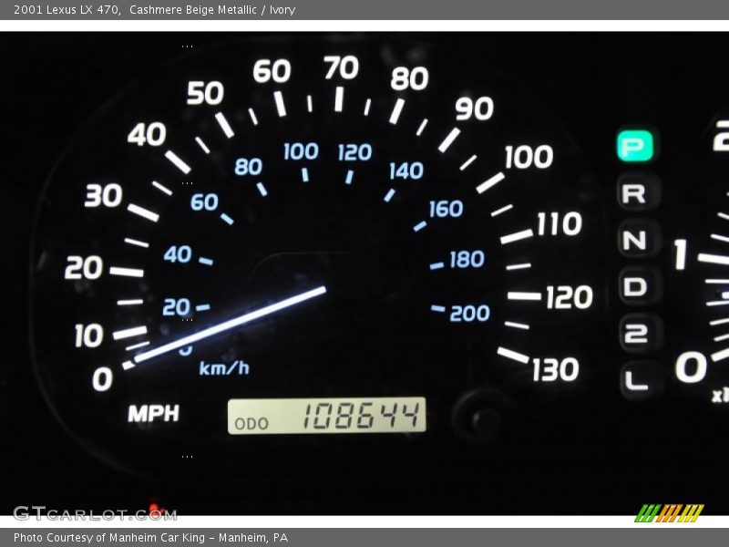 Cashmere Beige Metallic / Ivory 2001 Lexus LX 470