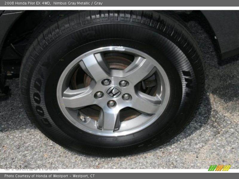 Nimbus Gray Metallic / Gray 2008 Honda Pilot EX 4WD