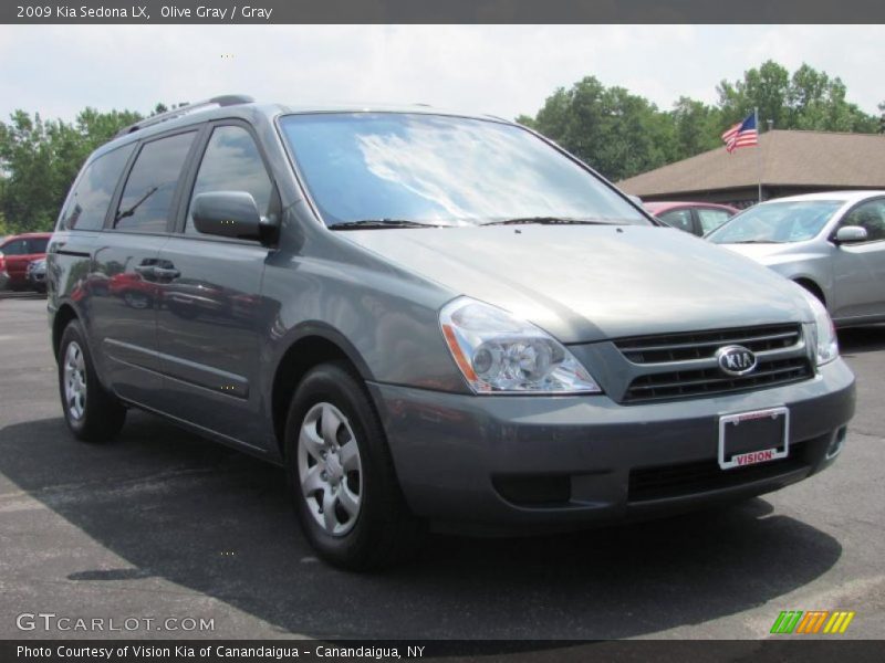 Olive Gray / Gray 2009 Kia Sedona LX