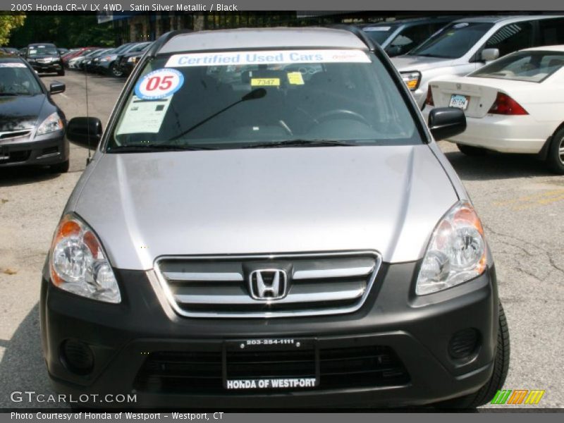Satin Silver Metallic / Black 2005 Honda CR-V LX 4WD